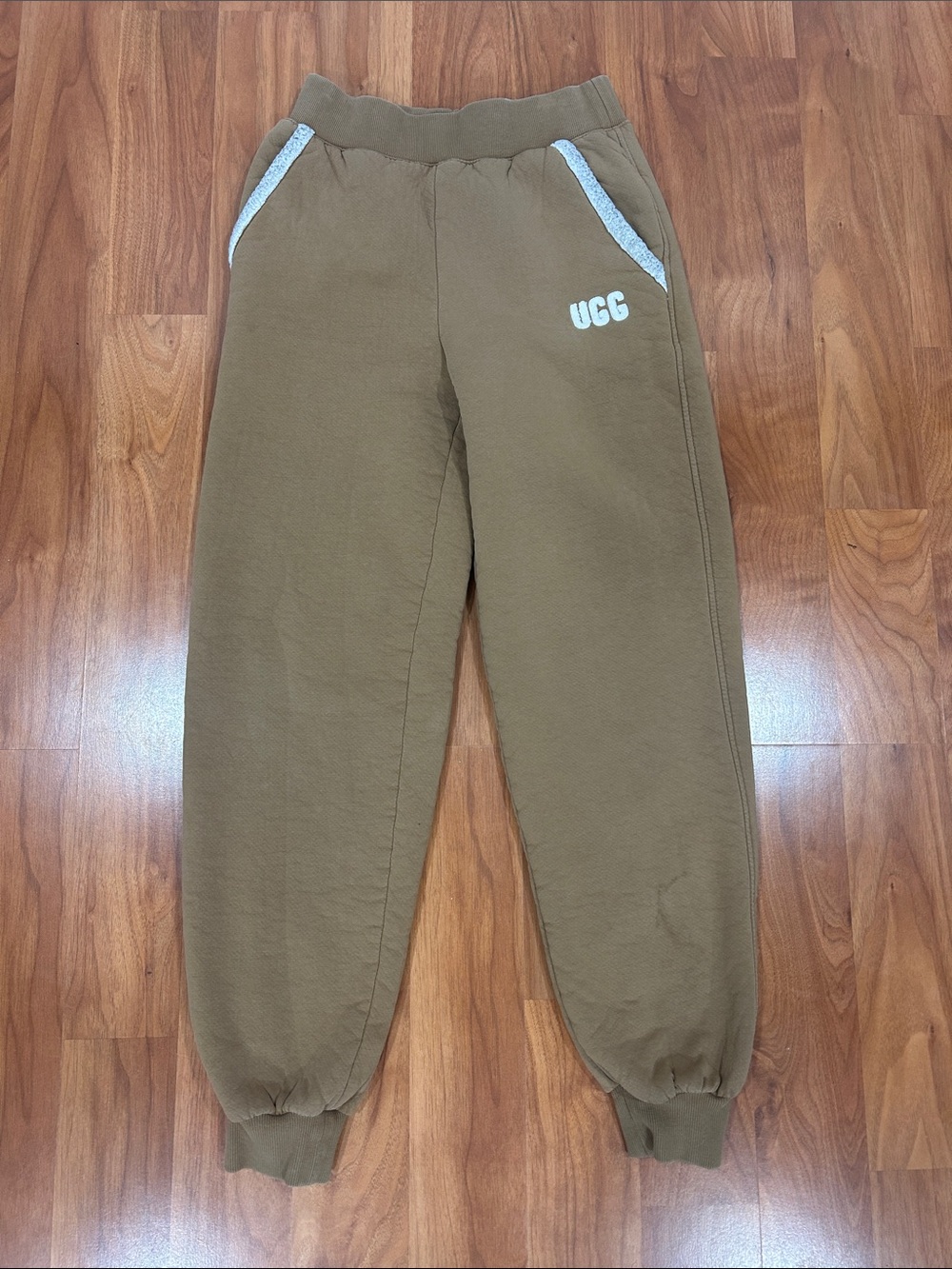 UGG Olive Brown Fleece Jogger Pants
